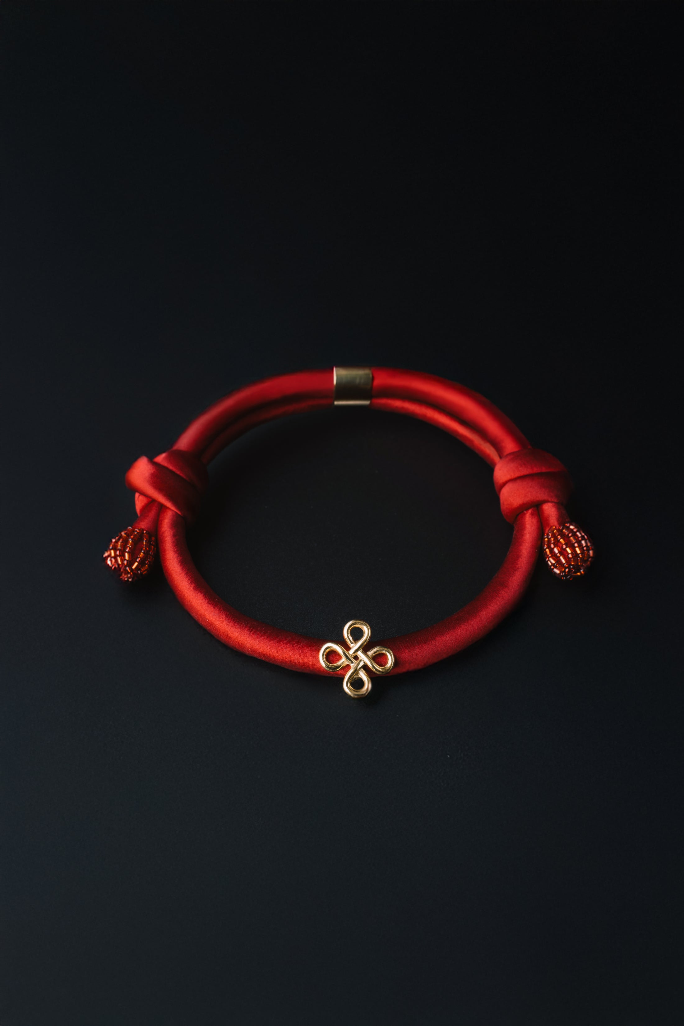 Signature Silk Necklace & Jade Charm Set