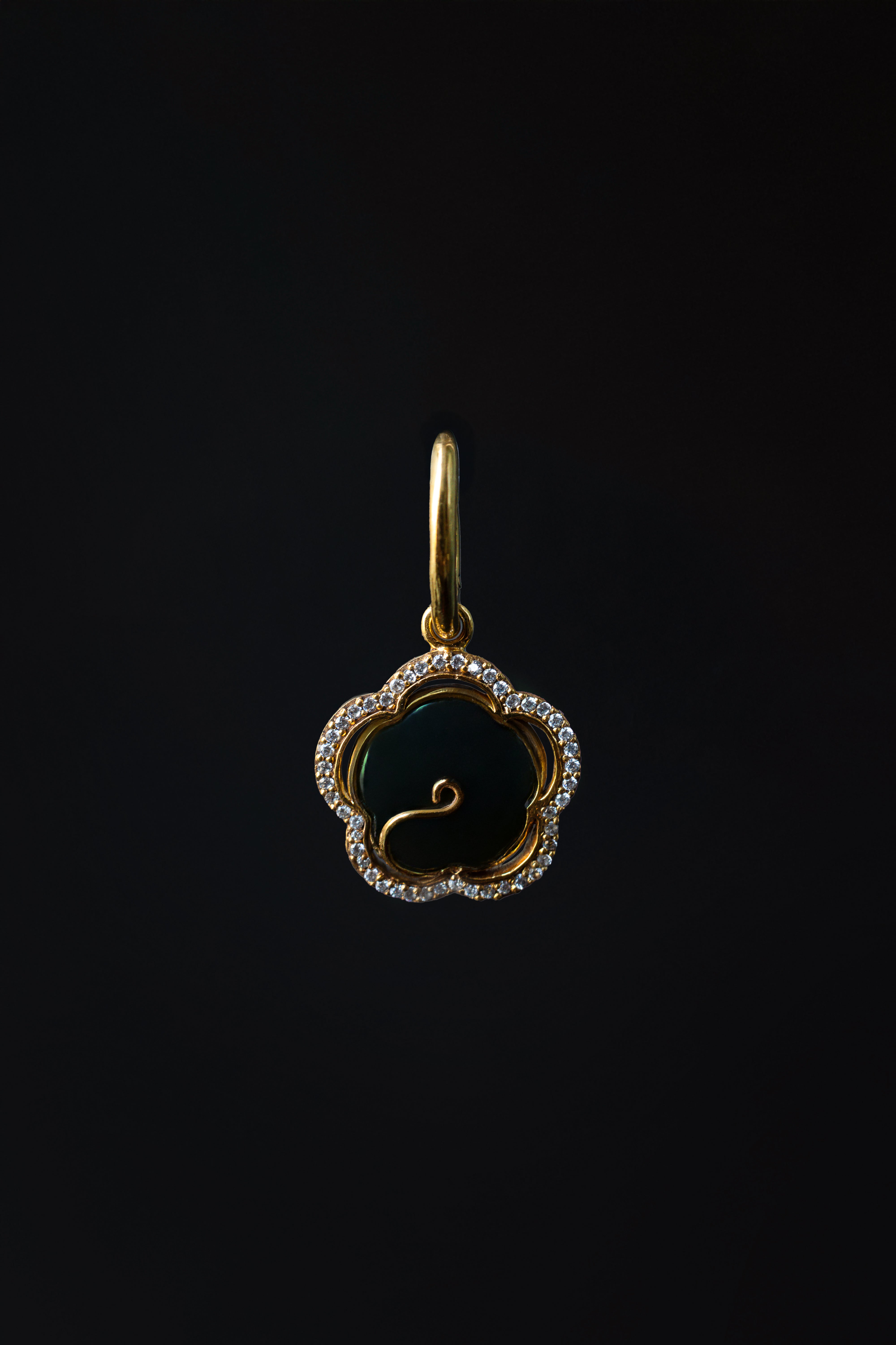 Nephrite Jade & Silk Luxury Pet Collar Necklace | XENXEN