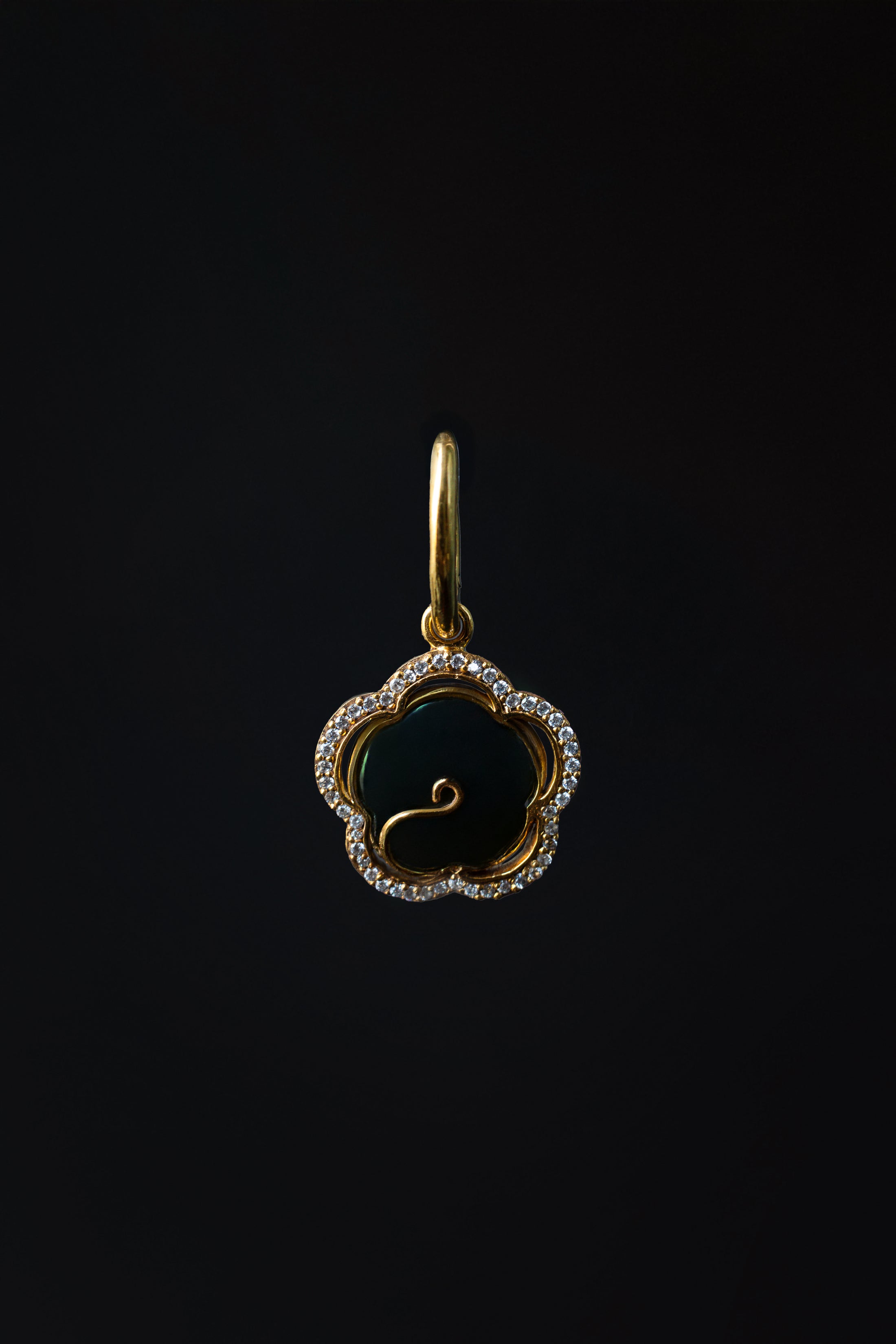 Signature Silk Necklace & Jade Charm Set