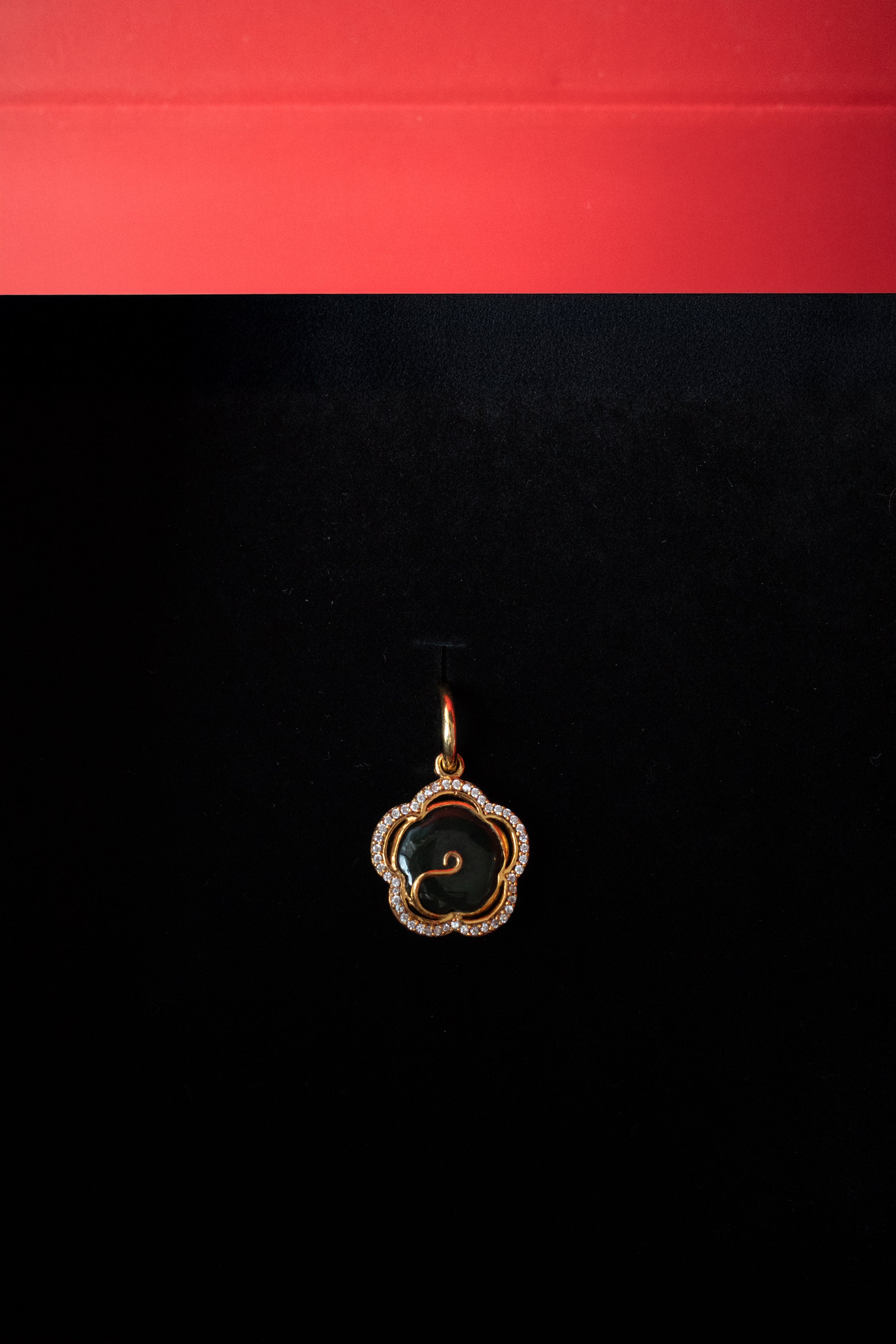 Signature Silk Necklace & Jade Charm Set